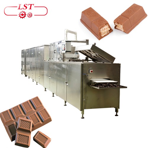 Professzionális gyártó teljes automata csokoládékészítő gép csokoládéformázó sor