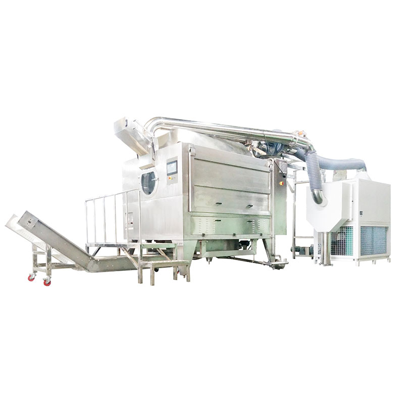 ລະບົບທໍາຄວາມສະອາດອັດຕະໂນມັດ Chocolate beans coating line production sugar coating chocolate machine